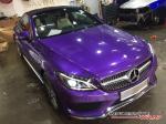 Mercedes-Benz C250 Coupe Gloss Metallic Purple by Impressive Wrap 2016 года